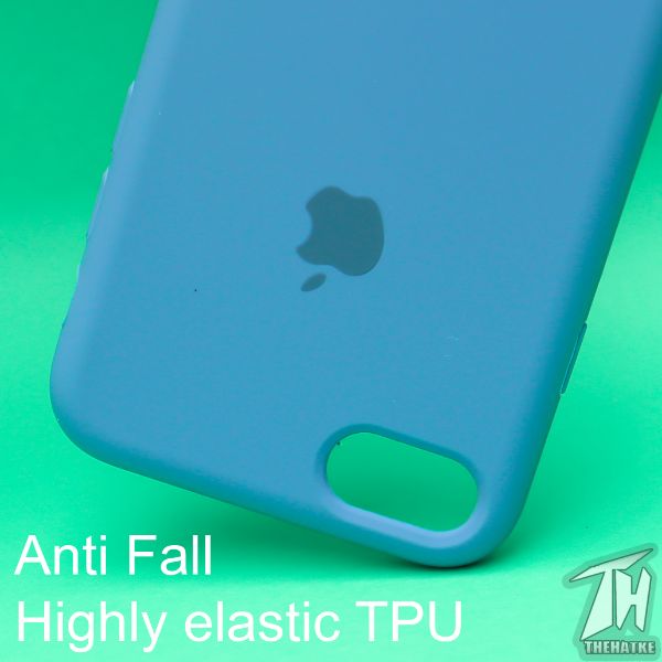Blue Original Silicone case for Apple iphone 7
