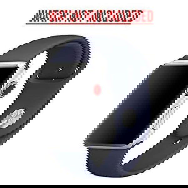Blue Plain Silicone Strap For Apple Watch Series 5 (38mm/40mm/41mm)
