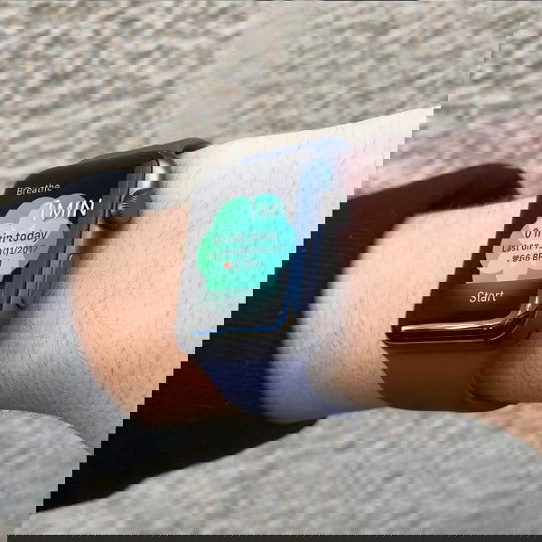 Blue Plain Silicone Strap For Watch Series 4 (42mm/44mm/45mm/46mm/49mm)