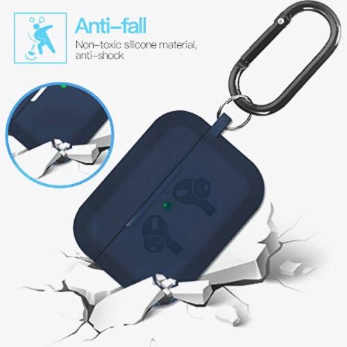 Blue Silicone Case For Apple Airpods Pro