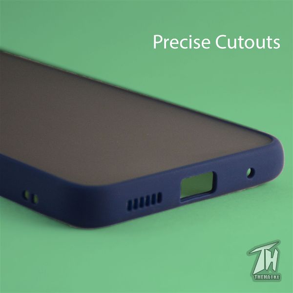 Blue Smoke Camera Safe Silicone case for Vivo S1 pro