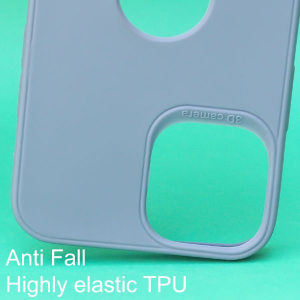 Blue Spazy Logo Cut Silicone Case for Apple Iphone 12 Pro