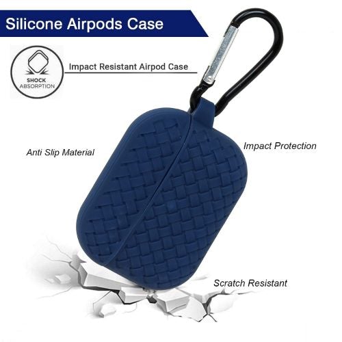 Blue Stylish Silicone Case For Apple Airpods 3