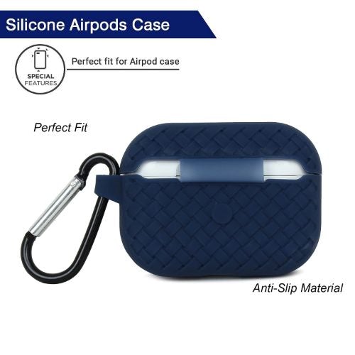Blue Stylish Silicone Case For Apple Airpods 3