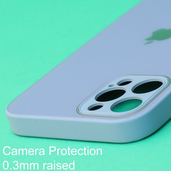 Blue camera Safe mirror case for Apple Iphone 14 Pro