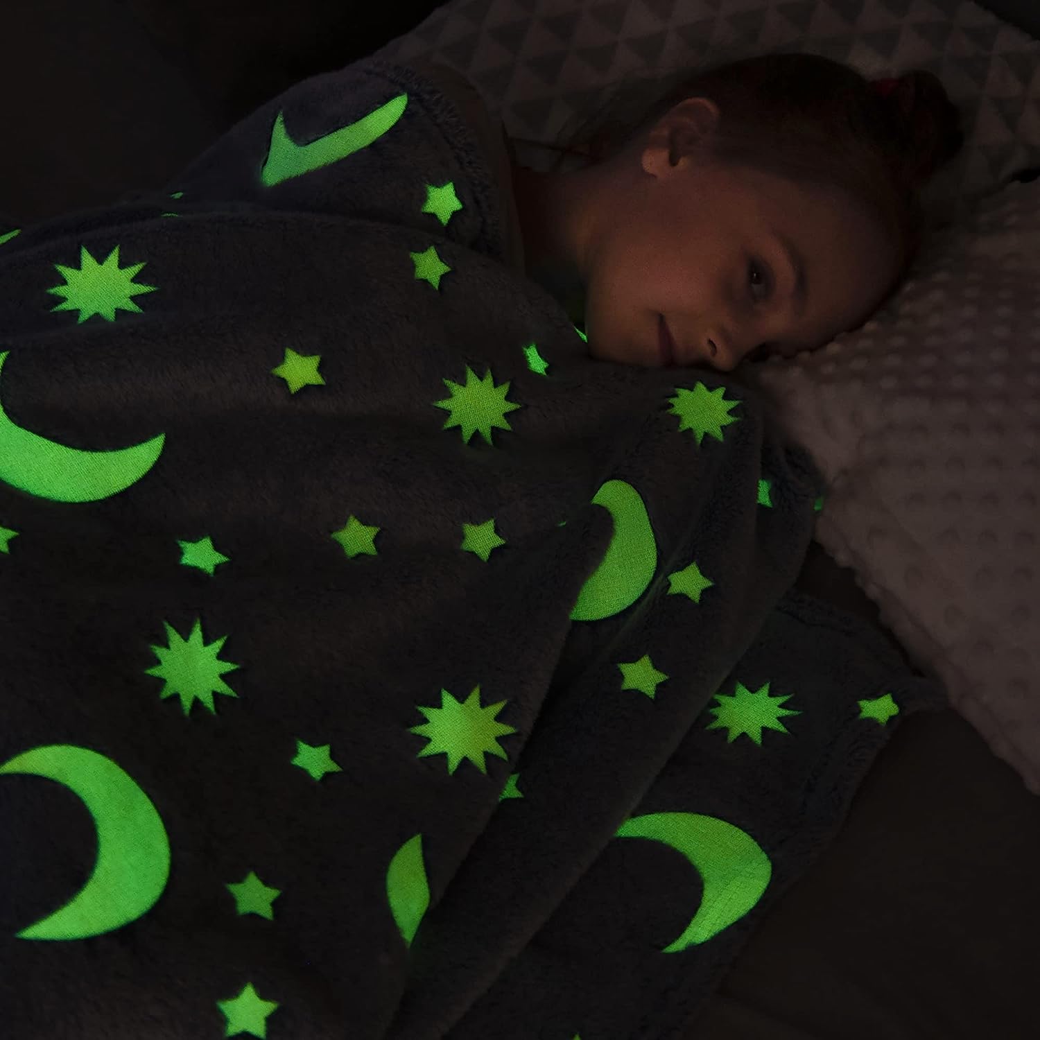 Moon Star Magic Glow in the Dark Blanket