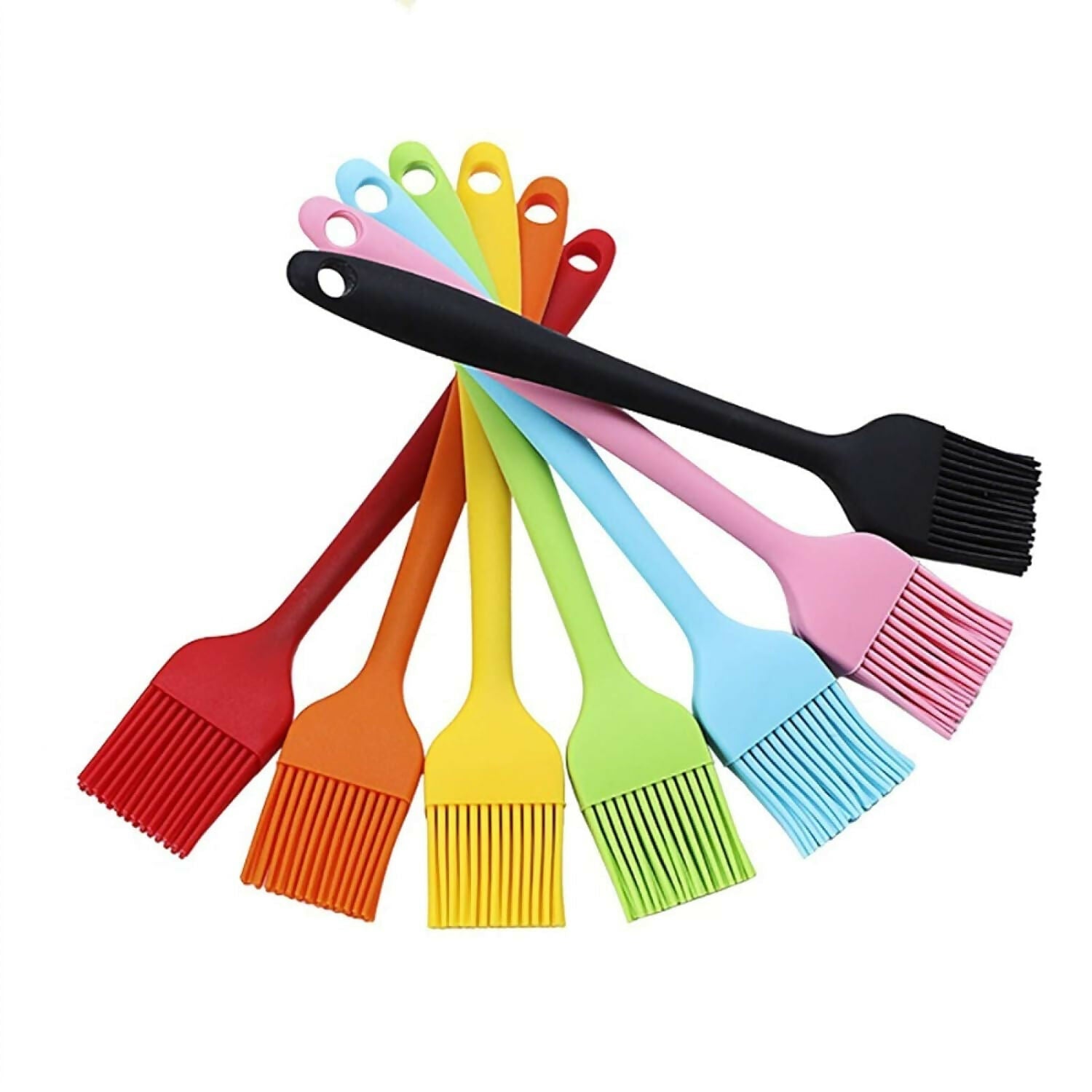 Silicone Basting Brush Set for BBQ & Grilling (Pack Of 2,Multicolor)