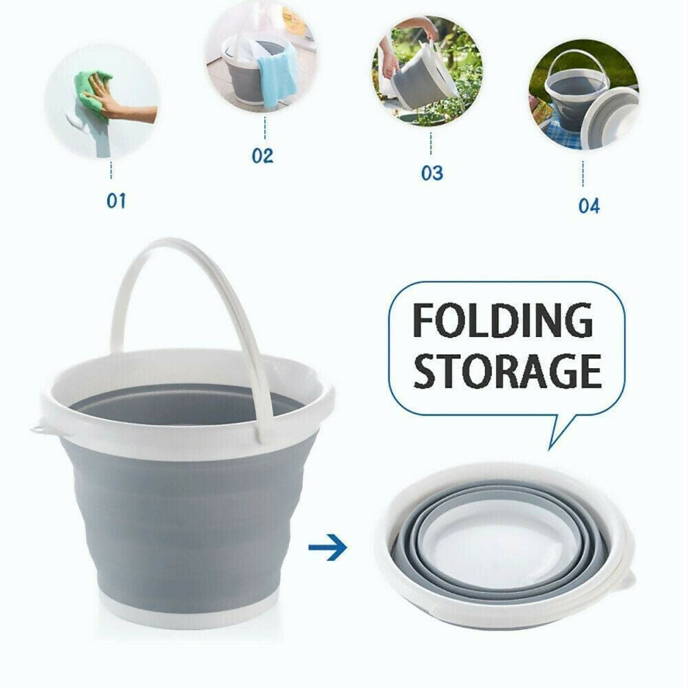 10 Litre Folding Water Bucket with Handle Portable & Foldable