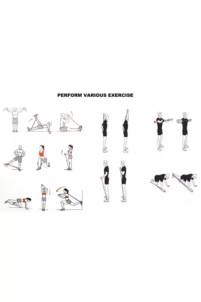 Heavy Duty Gymnastic Exercise Double Resistance Tube (Free Size, Blue)