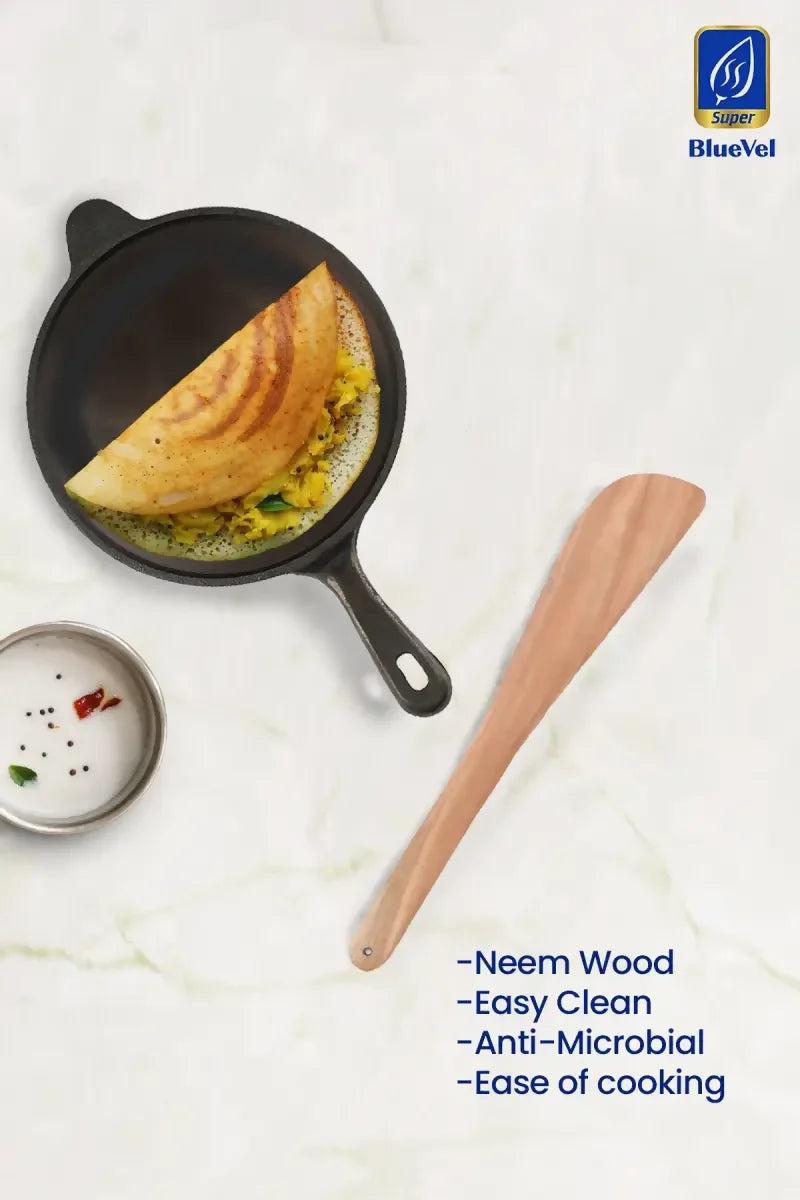Bluevel - Neem Wood Compact Flip Ladle - 27 cm