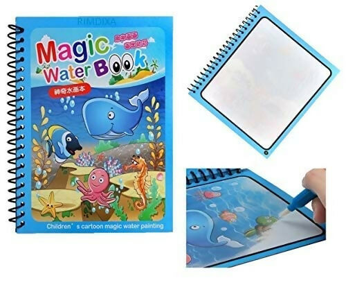 Magic Water Quick Dry Coloring Book (Random Colors)