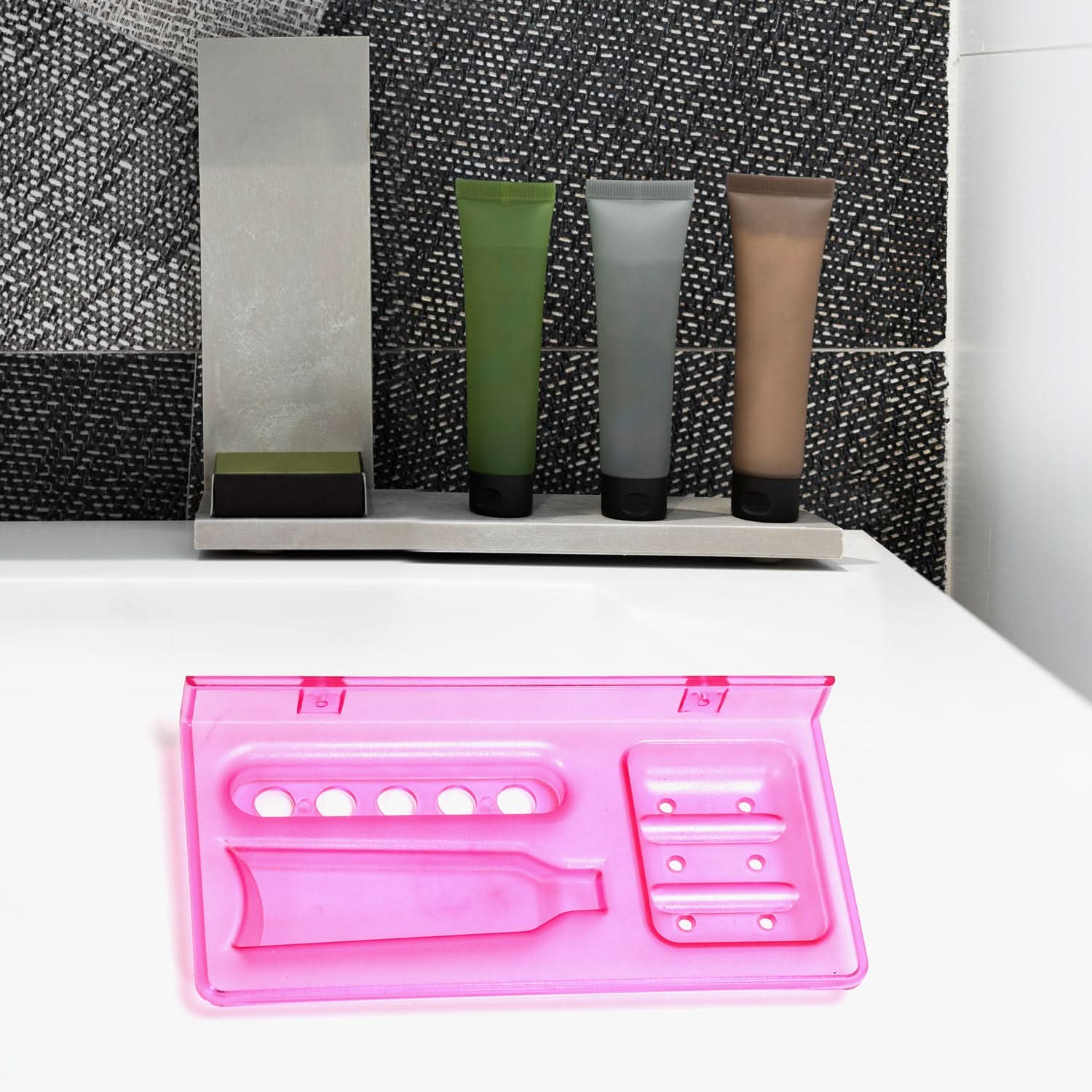 3-in-1 glass soap dish