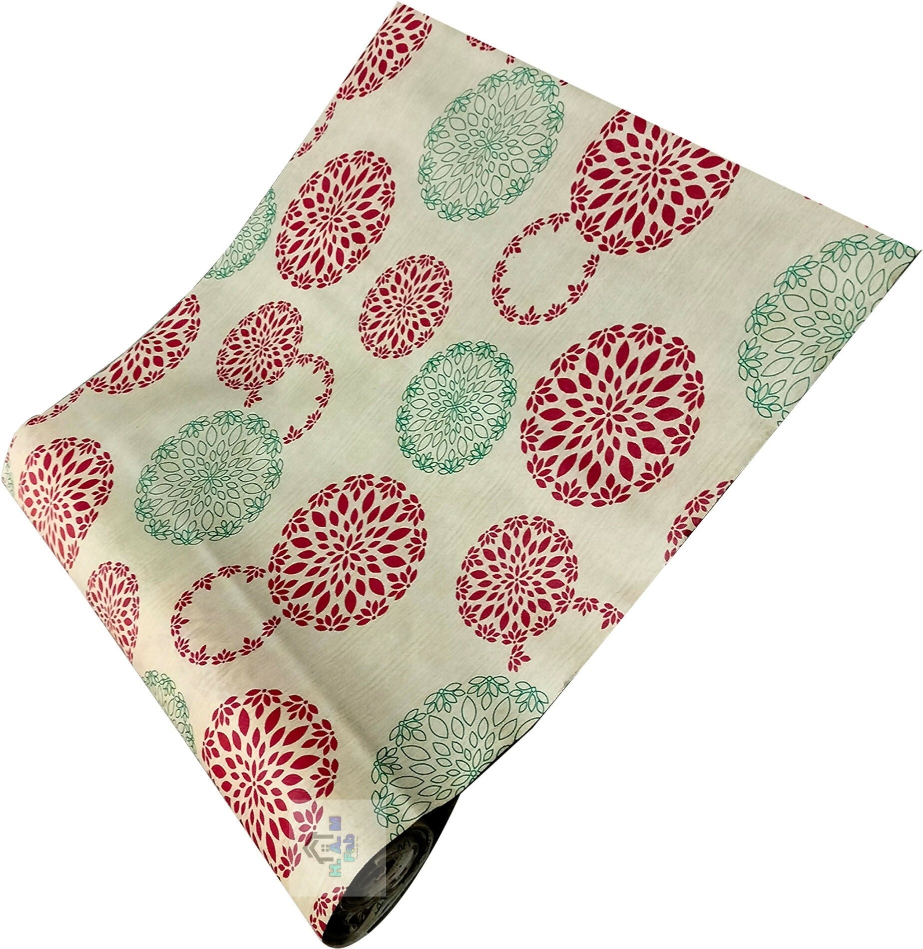 Mopak Decor Polyester Solid Fridge Mat & Cover - 50045 (Red)