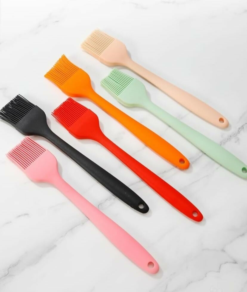 Silicone Basting Brush Set for BBQ & Grilling (Pack Of 2,Multicolor)