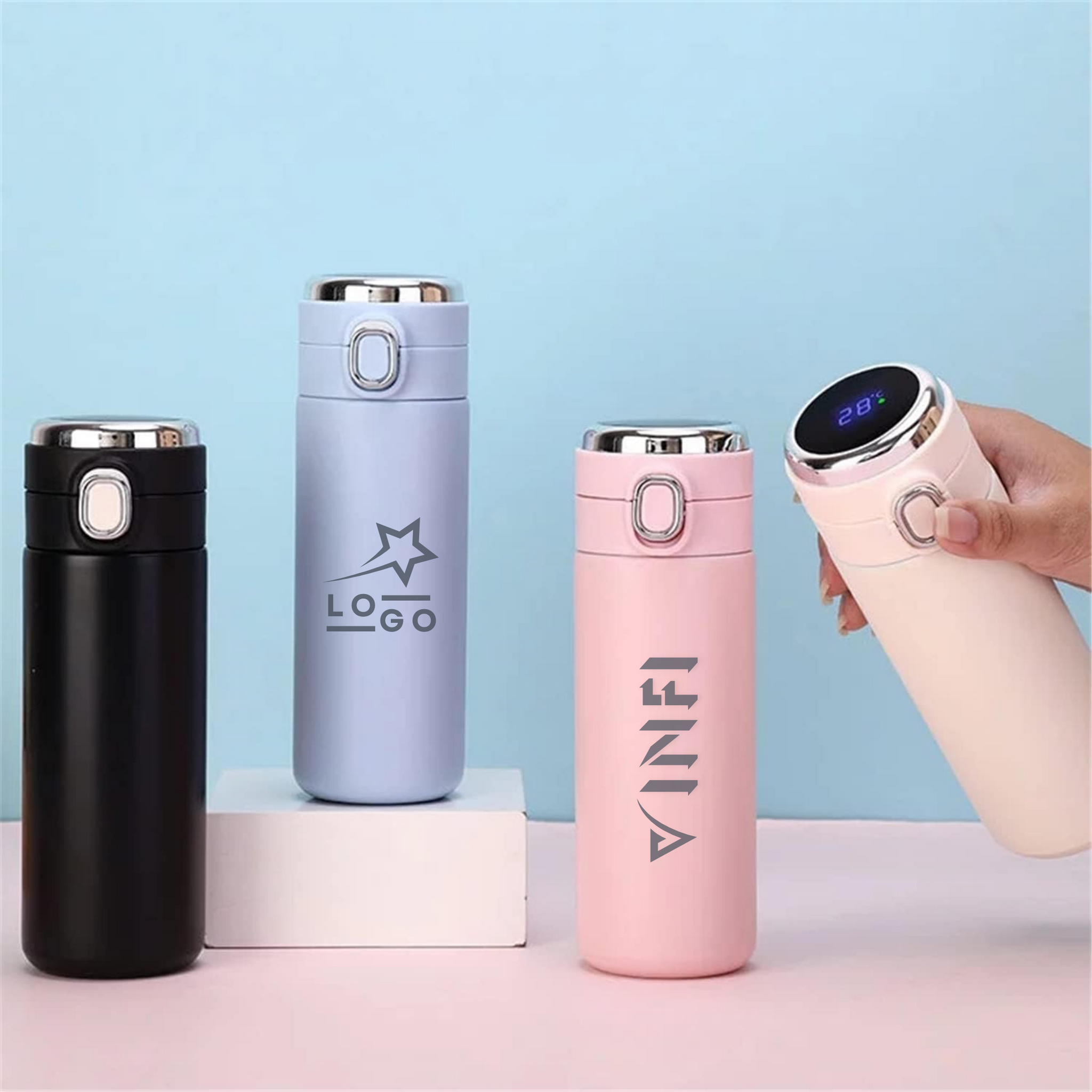 Insulated LED Temperature Premium Bottle ( 500ml )