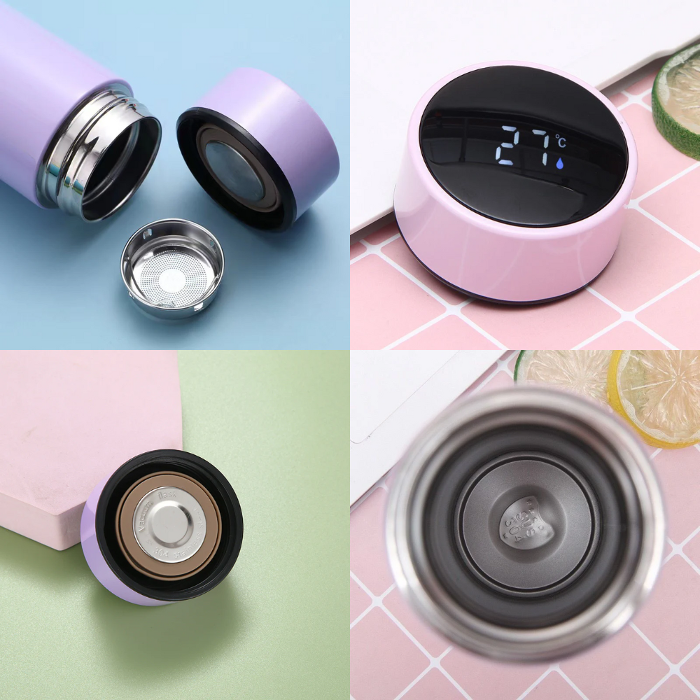 Personalized LED Temperature Bottle - Corporate Gift