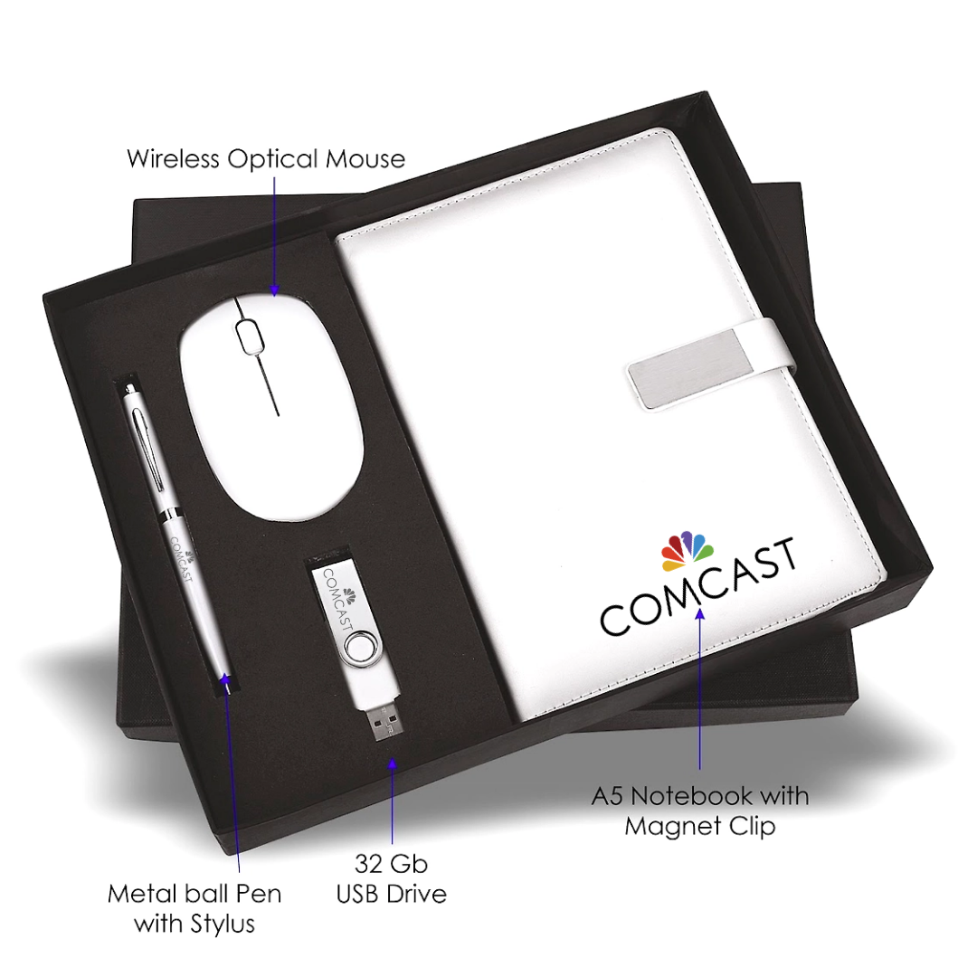 Corporate Companion Set:  Pen, Mouse, USB Drive & Diary
