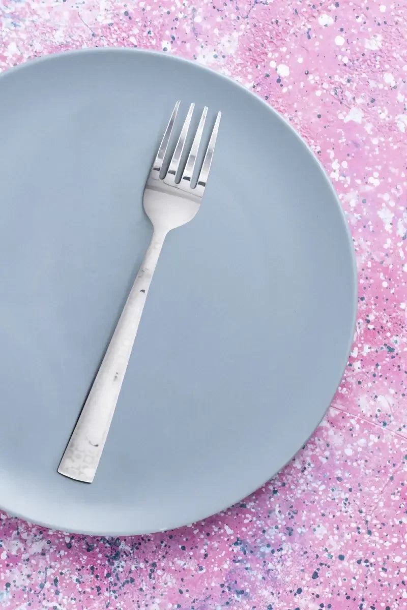 Prabha Stainless Steel Allure Dessert Fork Set - 18cm