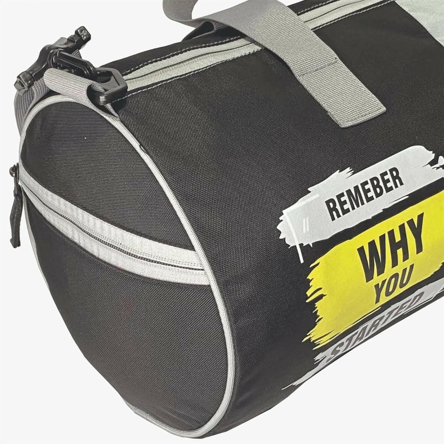 Yogpro Gym Bag, Sports Bag for Men & Women with Separate Shoes Compartment (Black)