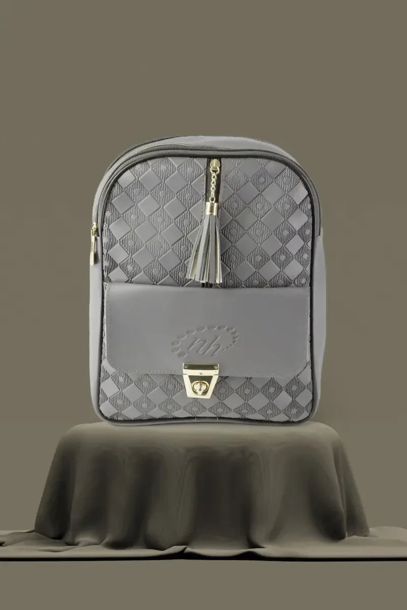 Trendy Casual Backpack for Girls - Dark Grey