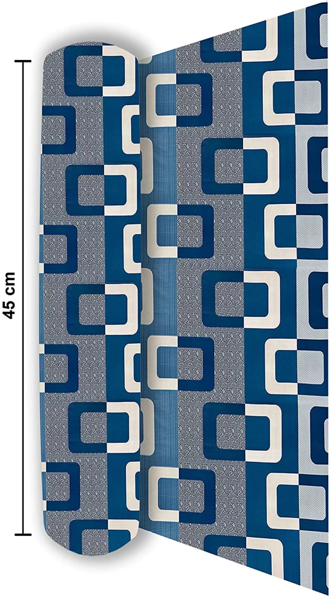 Mopak Decor Shelf Liner 7M Kitchen Roll Anti-Slip Mat for Wardrobe, Drawer & Table – Size (45x700 cm, Blue)
