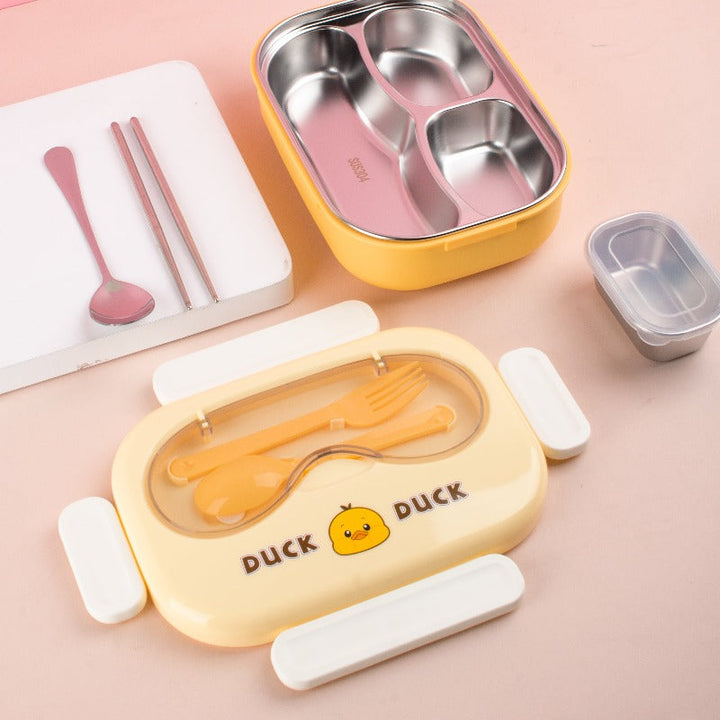 Bear, Unicorn, Duck Leek Proof Stainless Steel Lunch Box