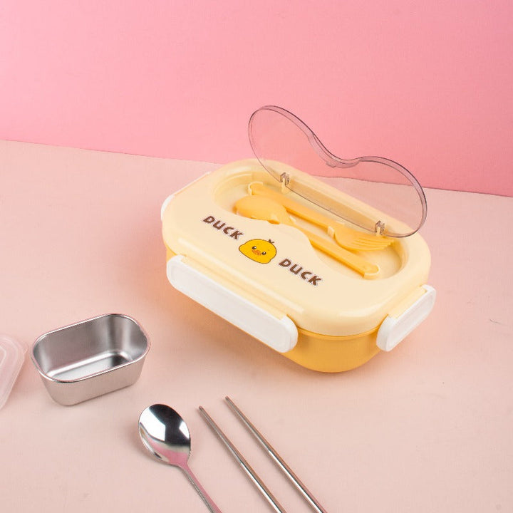 Bear, Unicorn, Duck Leek Proof Stainless Steel Lunch Box