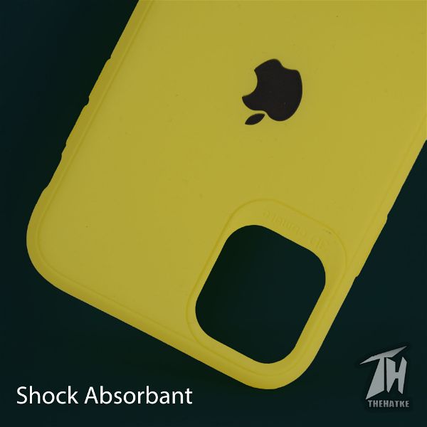 Yellow Silicone Case for Apple iphone 12