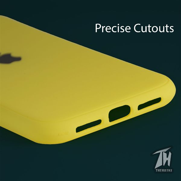 Yellow Silicone Case for Apple iphone 12