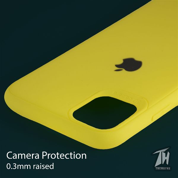 Yellow Silicone Case for Apple iphone 12