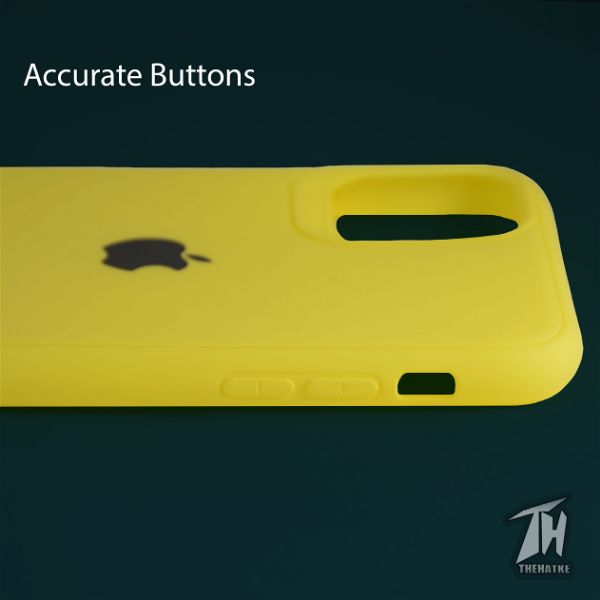Yellow Silicone Case for Apple iphone 12