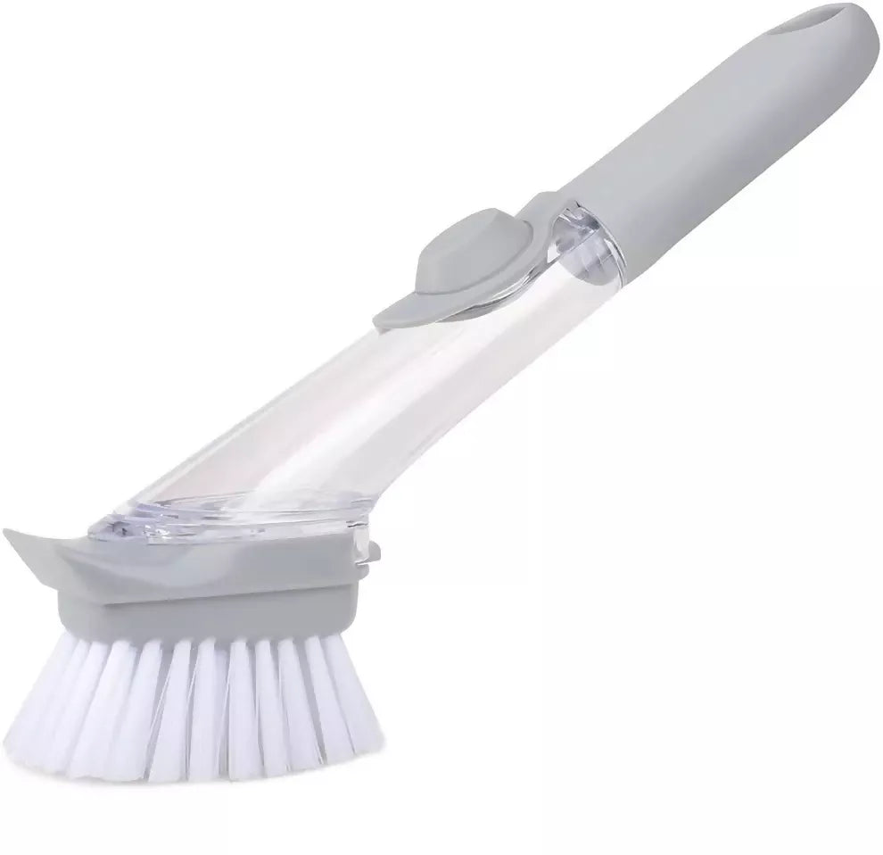 Automatic Liquid Dispenser Dish Brush Scrubber