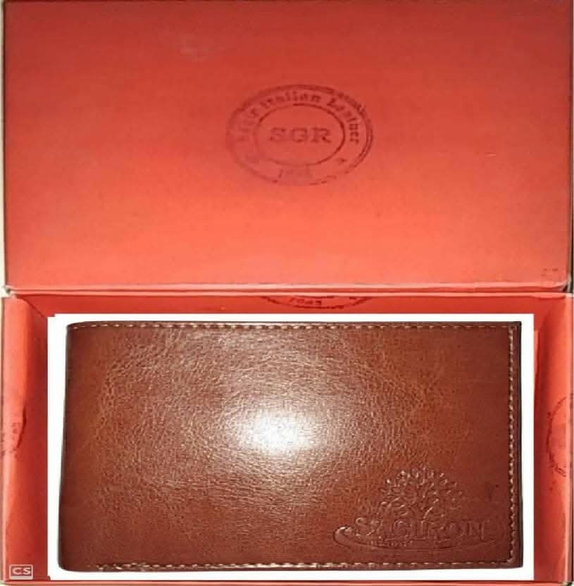 SAGIRON Men & Women Casual Tan Artificial Leather Wallet - Mini (5 Card Slots)
