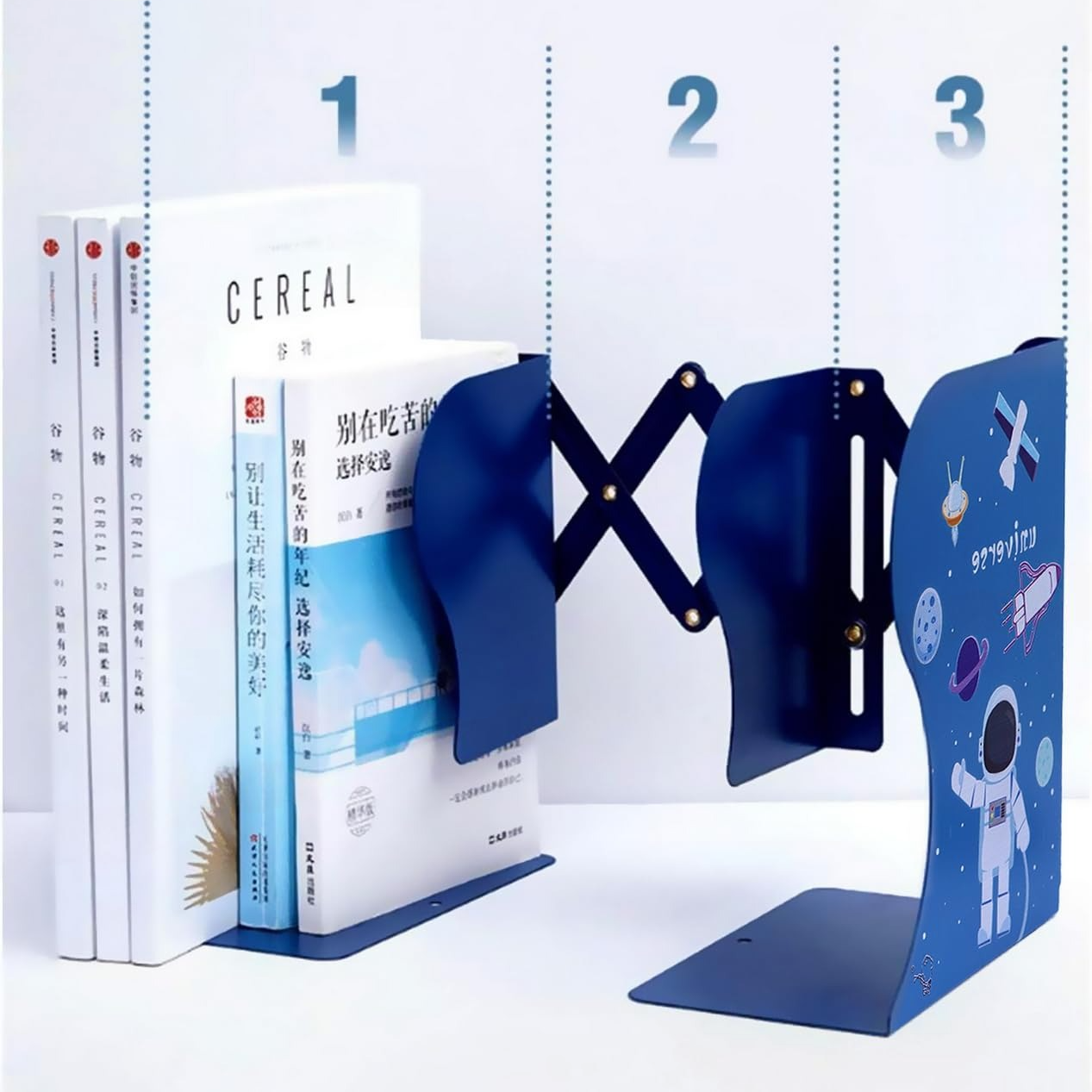 Astronaut Adjustable Bookshelf | Book Organizer