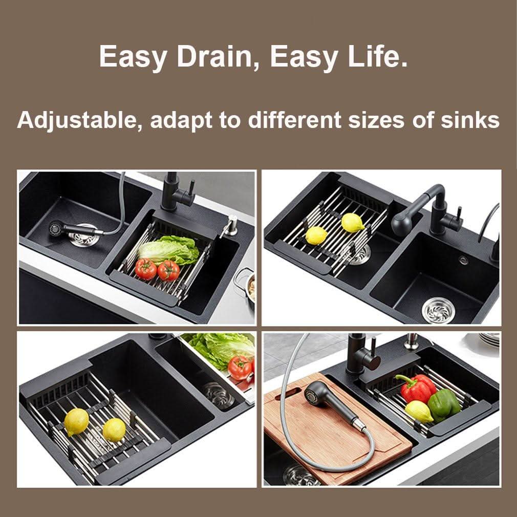 Stainless Steel Expandable Sink Dish Drainer