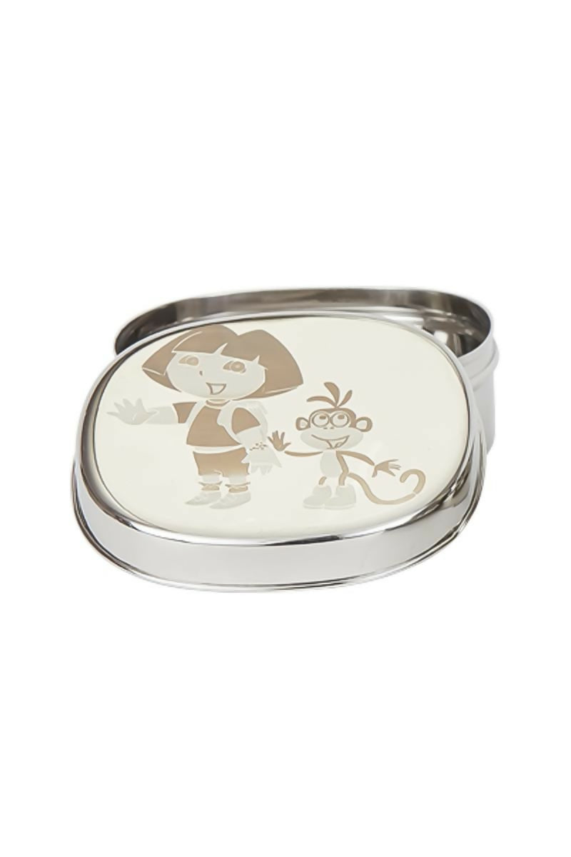 Zion - Stainless Steel Dora Printed Lunch Box - 650 ML