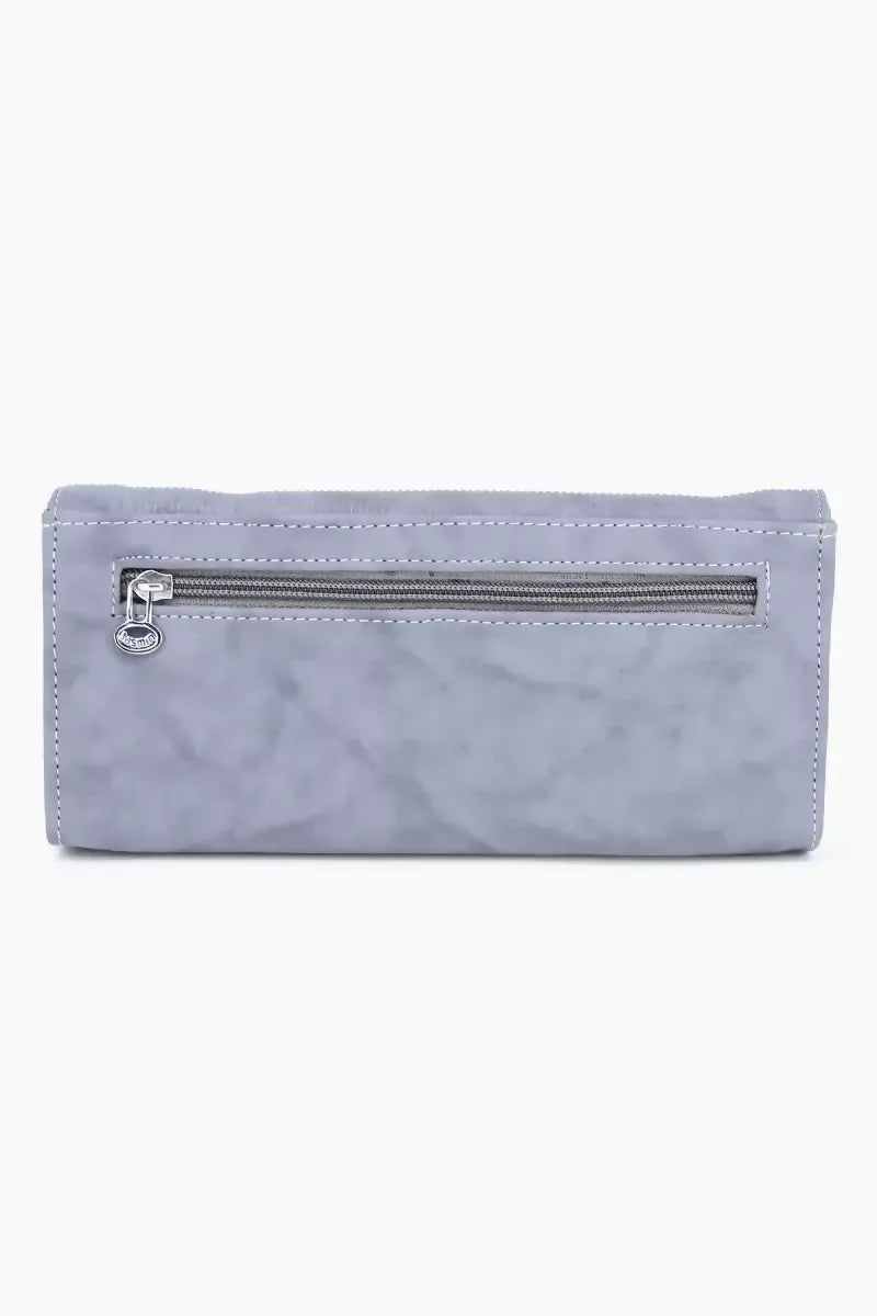 PU Solid Casual Purse for Women - Grey