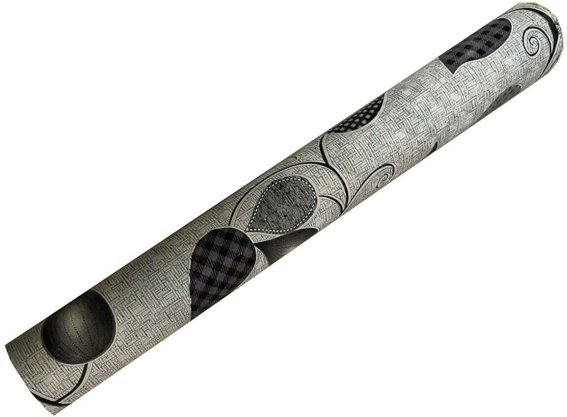 Mopak Decor Shelf Liner 5M used for Wardrobe kitchen cabinet Drawer Slab Roll - 45x500 cm (Grey Sadish)