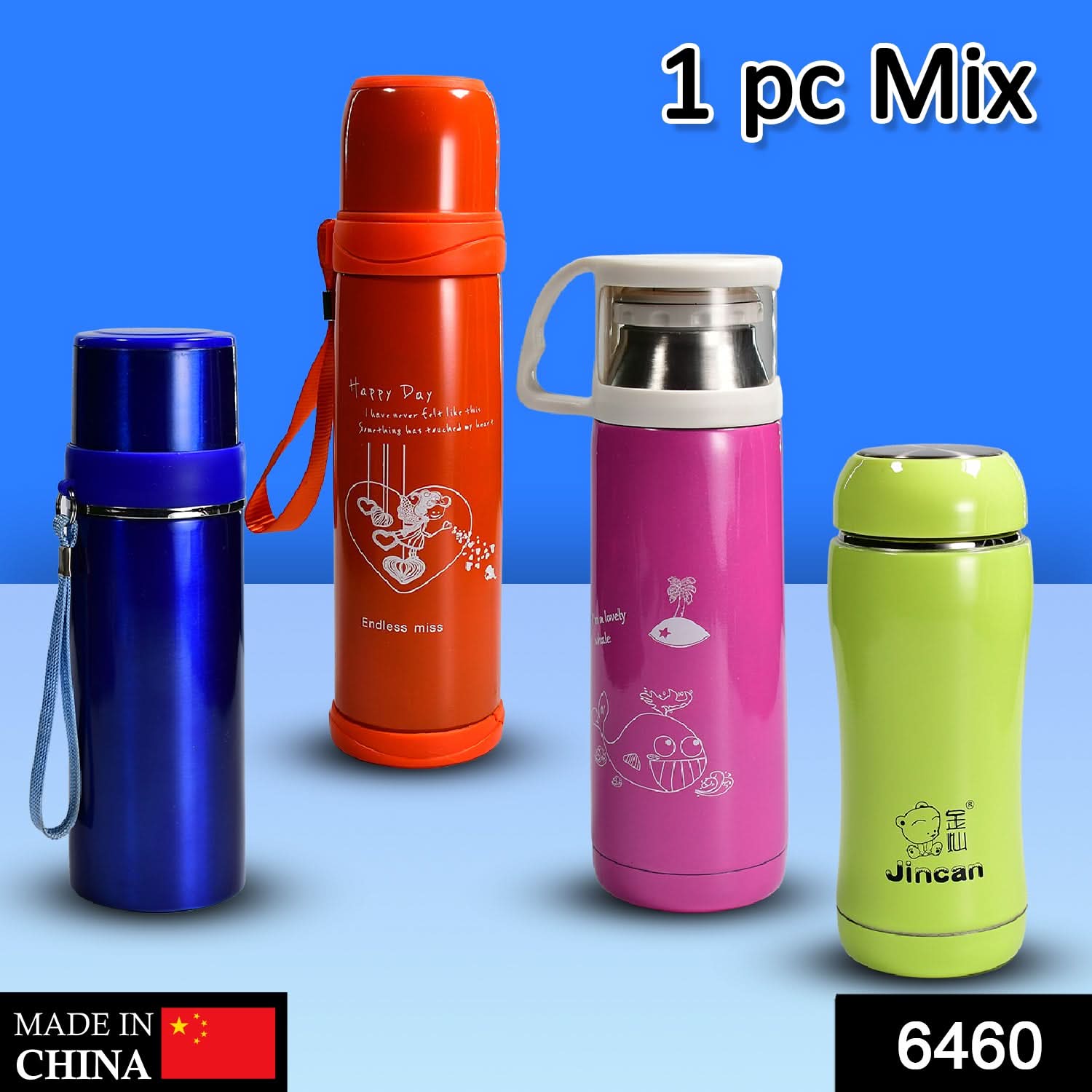 Stainless Steel Water Bottle – 1 Pc for Water & Beverages