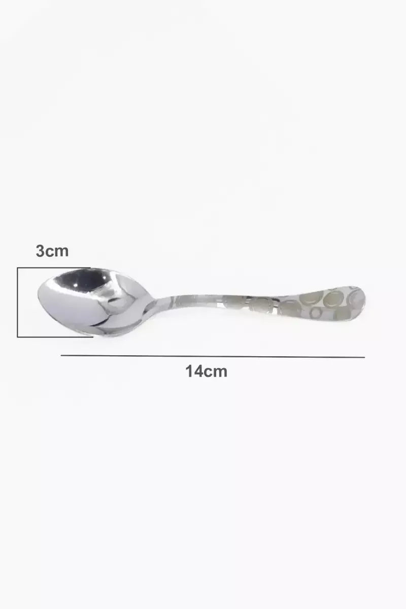 Prabha Stainless Steel Fusion Tea Spoon Set - 14cm
