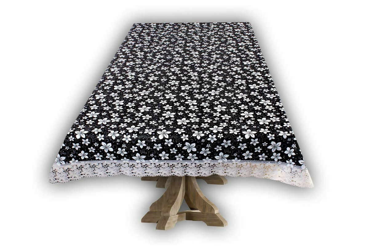 Stylish Black Mini Embroidered Table Covers– Small & Large (40x60 & 60x90) Inches