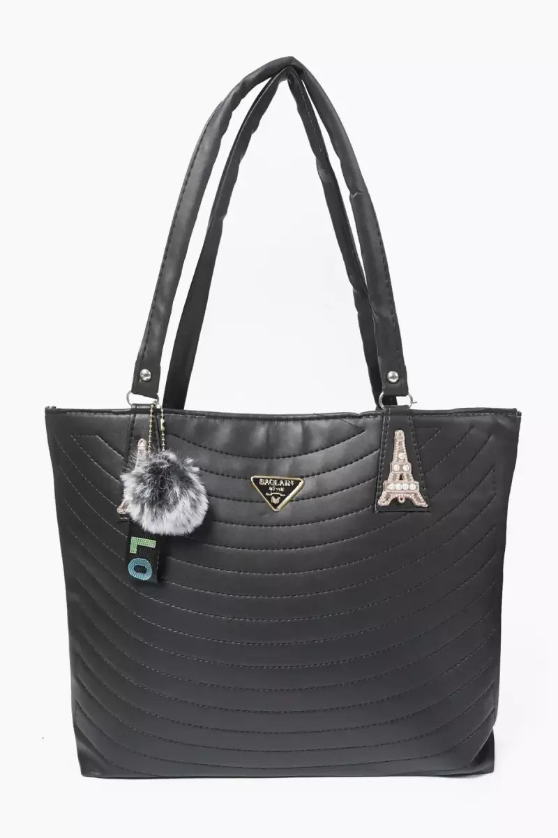 Voguish Fancy Hand Bag for Women - Black