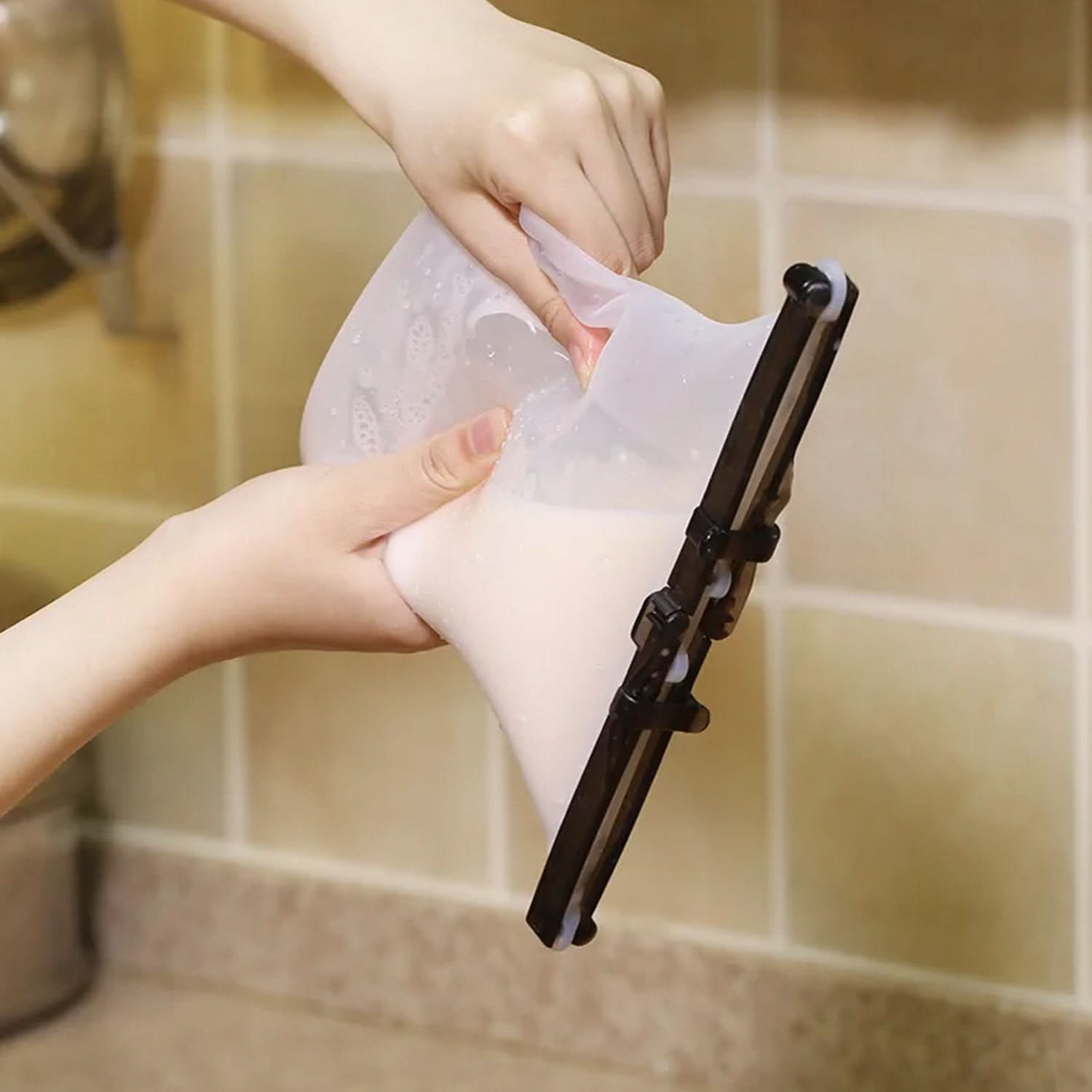 Silicone Freezer Bag – Reusable, Leakproof, Food Grade (1 Pc)