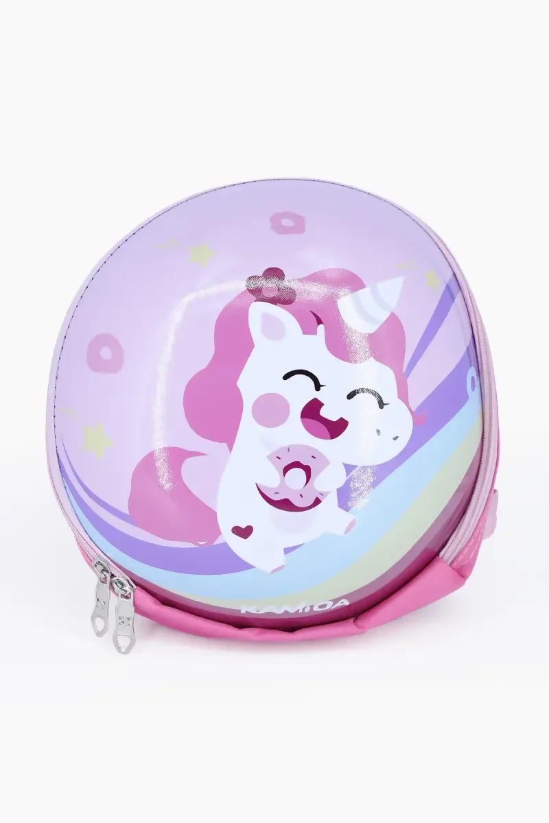 Blooming Pink Magical Unicorn Theme Kids Backpack - Pink