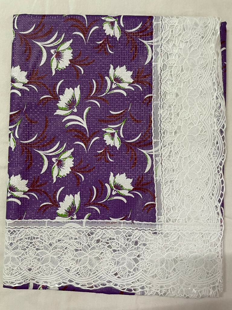 Mopak decor Table Cover 3D Medium Size 2 to 4 Seater 40*60 Classic Table Cover Printed Table Cover with Lace Centre Table Cover Rectangular Table Cover Dining table cover