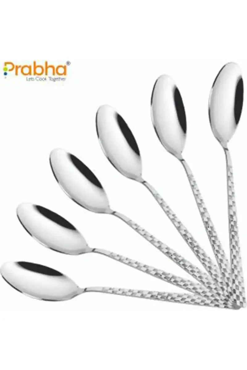 Prabha - Stainless Steel Chess Coffee Spoon Set - 14cm