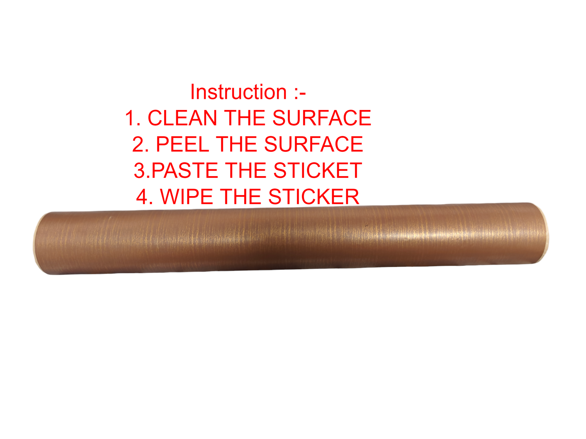 Mopak Decor 1 Meter Shelf adhesive Wallpaper For Wall /Almira,Fridge, Tabletop, kitchen Size - 40 x 100 cm Meter (Pack of 1_Clear Brown)