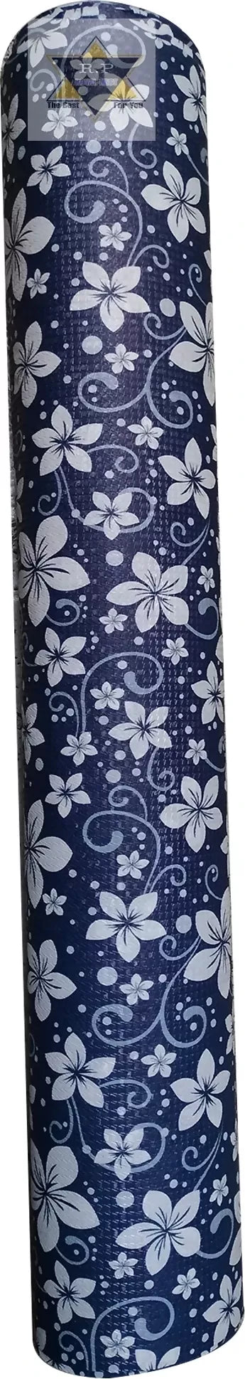 Mopak Decor Polyester Solid Fridge Mat & Cover - (Blue)