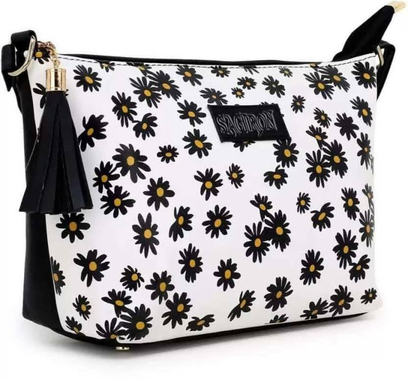 SAGIRON Women Sling Bag (White)