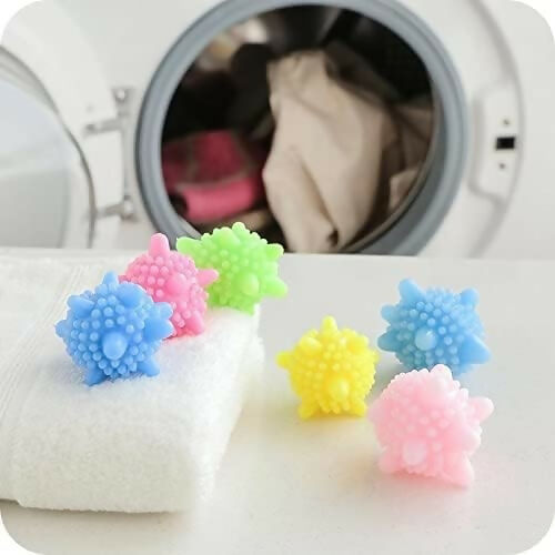 Reusable Colorful Laundry Balls Fabric Softener & Anti-Wrap Dryer Balls (Pack of 10)